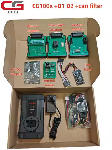 CGDI CG100X Full Key Programmer Carton Box Version with D1 D2 13in 1 CAN Filter Airbag Reset Cluster