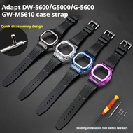 Strap Case for Casio G-Shock DW-5600 DW-5000 GW-M5610 5600 GLS-5600 Replacement TPU Rubber Bracelet 