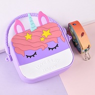Tas Selempang Anak Jelly Silikon Karakter Unicorn Kuda Poni – Waterproof - Impor - Rubber - Jinjing/