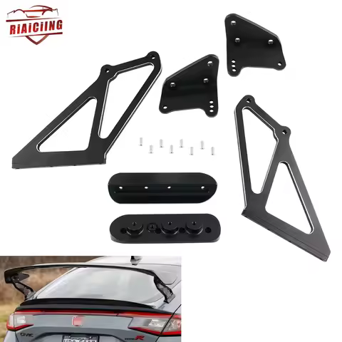 New Performance High-Position Rear Wing Risers Brackets For Honda Civic Type R (FL5) 2023+ Aluminum 
