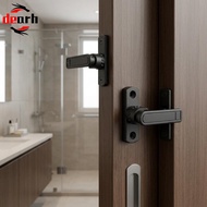 Sliding Door Latch Secure Locking Mechanism Matte Black Finish Privacy Solution