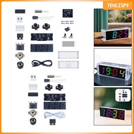 [tenlzsp9] DIY Digital Clock Kit Colorful Small Clock for Countertop Study Room Home