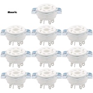 10PCS Chassis Mount 8 Pin K8A Octal Ceramic Tube Sockets for KT88 KT66 6SN7 5AR4 GZ34 5881 6V6 5U4G 