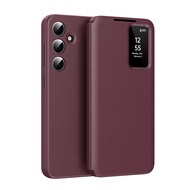Samsung Galaxy S25 FE/Galaxy A16/A16 5G/A17 4G/A17 5G/A26 Leather Flip CaseSmart Window Case with Ca