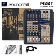 Soundcraft M8BT/M12BT มิกเซอร์ มิกเซอร์ 8/12 ช่อง อินพุตสเตอริโอ 3 ช่อง รองรับบลูทูธ บลูทูธ อินพุตช่