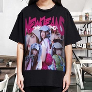 NEWJEANS HANNI-HYEIN-DANIELLE-MINJI-HAERIN BOOTLEG BLACK, WHITE DTG T-SHIRT [OPPA MERCH STORE]