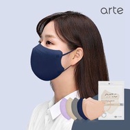arte - KF94 Slim Fit 2D立體對摺成人口罩50pcs（牛仔藍）(平行進口)