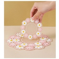 Anti-Slip Silicone Coaster with Floral Pattern | Coaster Coaster