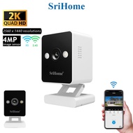 SriHome SH057 4MP WiFi CCTV Camera – AI Tracking, Face Recognition, 5G/2.4G, Two-Way Audio, Color Ni