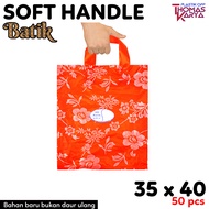 Plastik Hajatan 35x40 Motif BATIK isi 50 Kantong Box Brownies Tas Sajadah Olshop Softhandle Hidangan