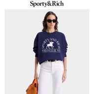 Sporty & Rich Men's and Women's Classic Logo Print Crew Neck Top Sweater