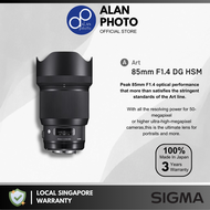 Sigma 85mm F1.4 DG HSM Art Lens Canon EF/Nikon F/Sony E | Sigma Singapore Warranty