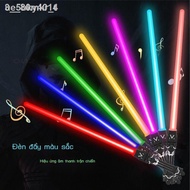 (Glow Sticks) Set of 2 glow sticks with great sounds, laser light sticks, glowing toy swords with le