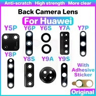 Back Camera Glass Lens Cover For Huawei Y5P Y6P Y6S Y7A Y7P Y8P Y8S Y9A Y9S 2017 2018 2019 2020 Rear main Camera Glass