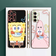 Funny SpongeBob Patrick Star Cartoon E-TPU Phone Case For OPPO A79 A75 A73 A54 A35 A31 A17 A16 A15 A12 A11 A9 A7 A5 AX5 F11 F9 F7 F5 R17 Realme C1 Find X3 Pro Plus S E K X