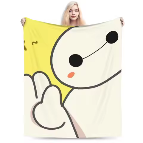 Big Hero 6 Baymax Blankets Coral Fleece Plush Printed Portable Super Warm Throw Blanket for Sofa Tra