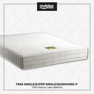 Mylatex Tara Mattress 100% Natural Latex 4 Inch Single &amp; Super Single