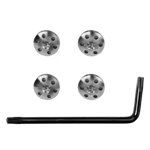 4Piece Stainless Steel Grips Screw Customize for 92FS M9 Enthusiasts
