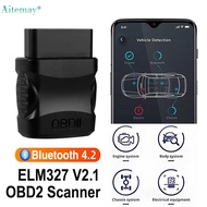 Aitemay V2.1 OBDII ELM327 Car Engine Fault Code Reader OBD2 Bluetooth 4.2 Scanner EOBD Car Diagnostic Tool