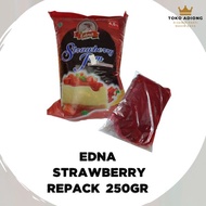 SELAI EDNA STRAWBERRY REPACK 250 GR / selai strawberry