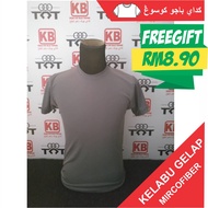 Baju Kosong KELABU Murah Jersi Microfiber kelabu grey
