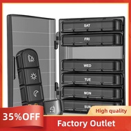 1 Set Light-Proof Pill Case 4-Times A Day, 7 Day Portable for Travel Factory Outlet