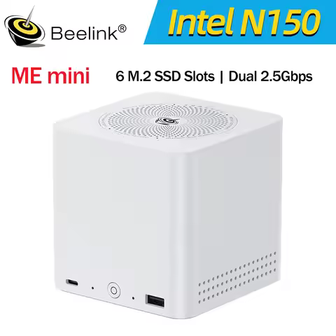 Beelink ME Mini ME Pro Intel Twin Lake N150 LPDDR5 4800MHz 16GB RAM 1T SSD WiFi6 4K Dual Lan home ne