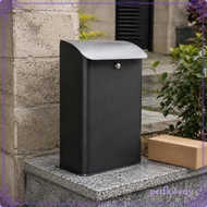 [PerfkfcMY] Anti Unauthorized Access Package Box Outdoor Parcel Mailbox Wood Grain Top