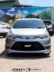 สเกิร์ตชิ้นหน้า/หลัง สเกิร์ตชิ้นข้างซ้าย/ขวา สปอยเลอร์ยกมีไฟ TOYOTA VIOS RS LIMTLO 2014🏁(สินค้าขายแยกชิ้น)