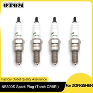 2/4pcs Motorcycle Spark Plug Torch CR8EI High Performance Ignition For ZONGSHEN ZS182MN NC300S Engin