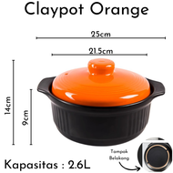 HHS Casserole Claypot Ceramic Panci Sup Keramik Panci Masak Sapo Keramik TIM Keramik