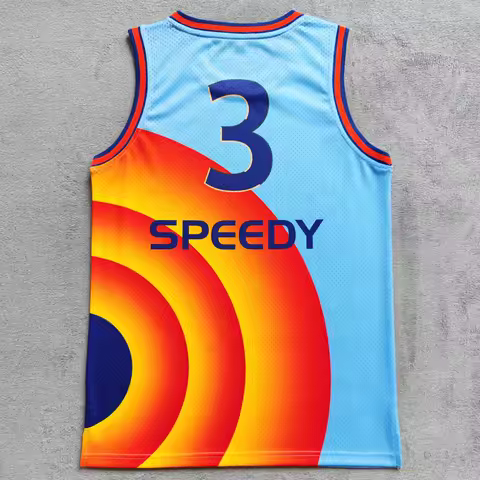 Trillest 2021 Movie Space Jam 2 A New Legacy Tune Squad 3 SPEEDY Basketball Jerseys Halloween Unifor