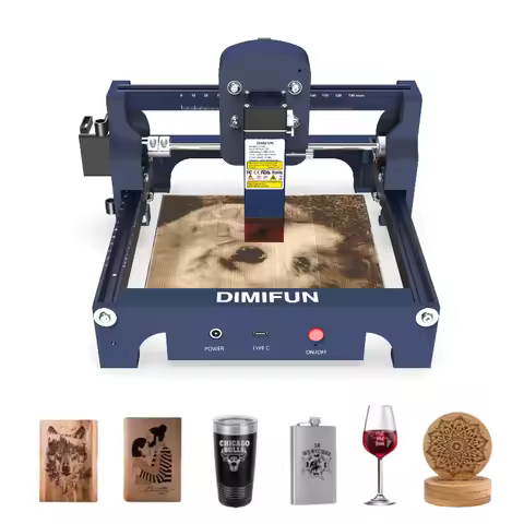Highly Accurate Laser Engraving Machine for Woodworker Planks Engraver - 4.5W Blue CNC Laser Engrave