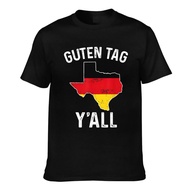Fashion Printed Guten Tag Y'All Oktoberfest Prost Texas Germany Flag Casual Tshirt For Men