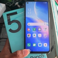 oppo reno 5 fullset 8/128 seken bergaransi