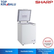 [SABAH ONLY] SHARP 110L CHEST FREEZER SJC118