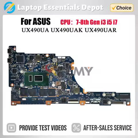 UX490UA MAINboard For ASUS UX490U UX490UAR UX490UAK Laptop Motherboard i5-7200U I7-7500U i5-8250U I7