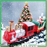 [Simple] Retro Christmas Train Set Toy Train Set Toys Train Model Battery Powered