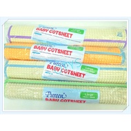 PUREEN BABY COT SHEETS 75CM x 55CM (LARGE) Bed Sheet Mattress Pelapik Pelindung Kalis Air Tilam Bayi