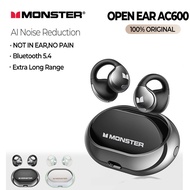 Monster AC600 Open Ear Bone Conduction Wireless Noise-Cancelling Bluetooth Earphones Sport Wireless 