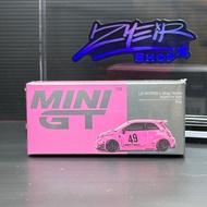 MINIGT LB Works x Abas Works Abarth 595 Pink Diecast
