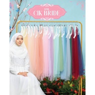 Veil CIP Bride by Qairraa Veil Wedding Engagement Bride 3D Flower Offwhite