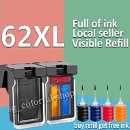 For HP 62 Ink HP62 Ink HP62XL Ink Cartridge Compatible for HP 5540 5541 5542 5543 5544 5545 5640 564