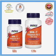 NOW Foods MK-7 Vitamin K-2 100mcg Veg Capsules