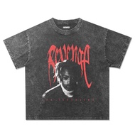 T-shirt XXXTENTACION Oversize Model Washed Stone Wash/XXXTENTACION T-shirt