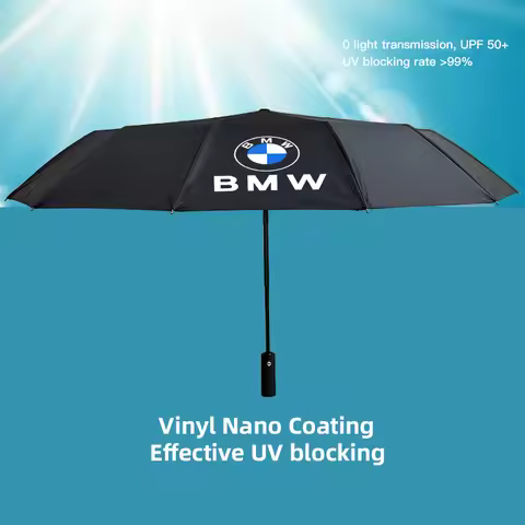 Automatic Folding UV Resistant Car Umbrella Parasol For BMW X1 X2 X3 X4 X5 X6 X7 iX3 F20 F10 F07 E70