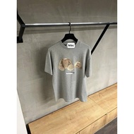 Palm t-shirt with brown bear print in many cool cotton colors t shirt woman cotton t shirt woman