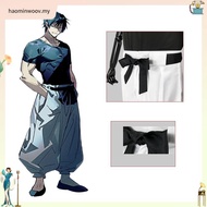 COOL Jujutsu Kaisen Fushiguro Toji Cosplay Top Pants Costume Set Anime Uniform Suit Halloween Party