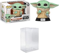 Funko Pop! Mandalorian - The Child, Grogu with Cookie Bundled with EcoTEK Pop Protector