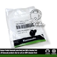 KAWASAKI Black Flange Bolt 6x10 Originalkawasaki 130AB0610